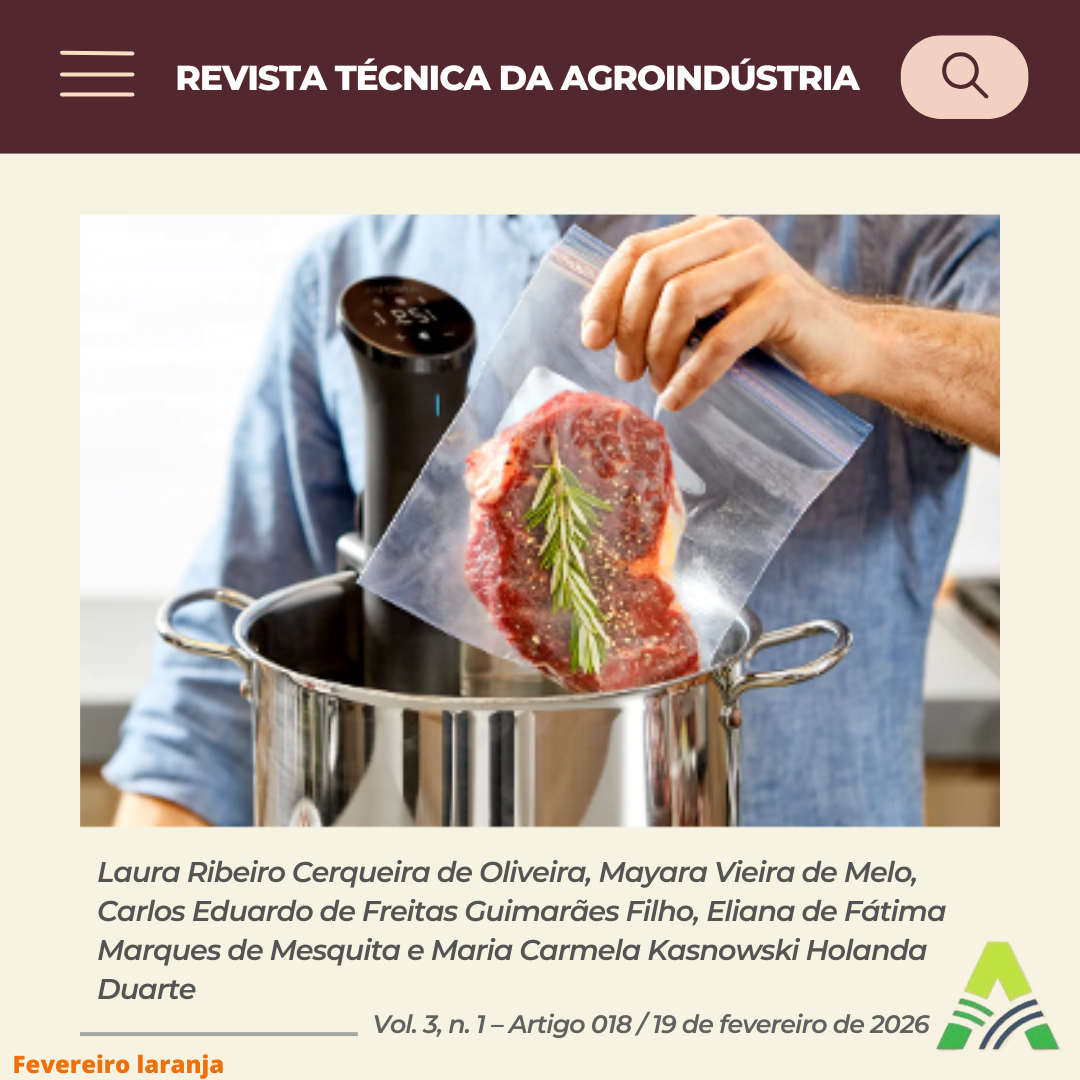 INFLUÊNCIA DO PROCESSAMENTO SOUS VIDE NA CONSERVAÇÃO E ATRIBUTOS SENSORIAIS DE PRODUTOS DE ORIGEM ANIMAL